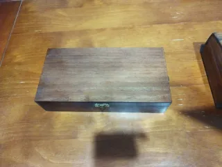 Juego copas vino y chupito madera