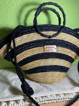 Bolso Zahati Beige y Negro
