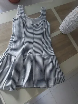 Vestido rayas azul y blanco