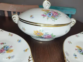 Sopera y 2 Bandejas Limoges Vintage