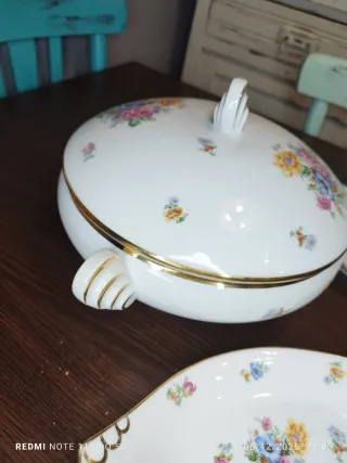 Sopera y 2 Bandejas Limoges Vintage