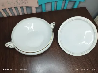 Sopera y 2 Bandejas Limoges Vintage