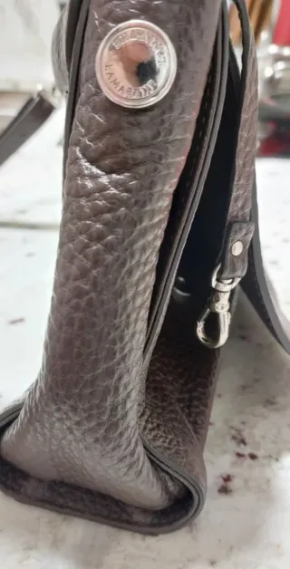 Bolso piel Lamarthe marrón