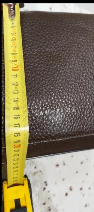 Bolso piel Lamarthe marrón