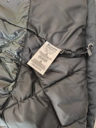 Chaqueta larga lluvia Columbia gris azulado