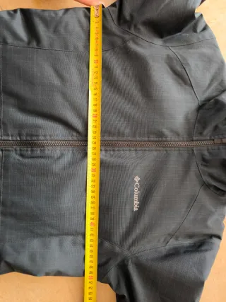 Chaqueta larga lluvia Columbia gris azulado