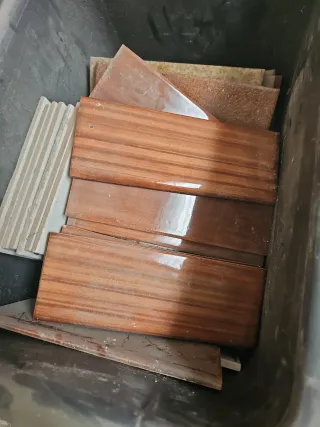 Zócalos cerámicos imitación madera