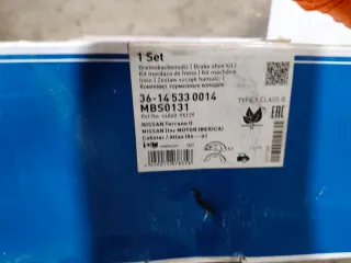 Zapatas de Freno Nissan Terrano