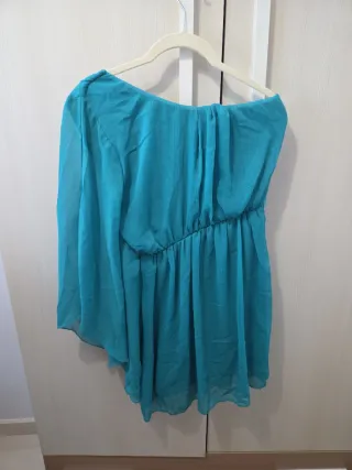 Vestido azul turquesa