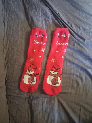 Calzini rossi antiscivolo bimbo per natale