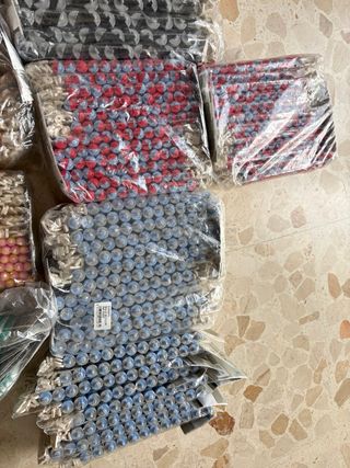 Lote de bigudíes para peluquería