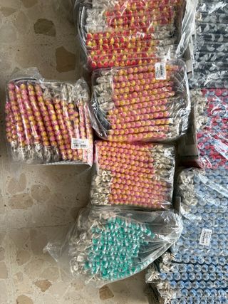 Lote de bigudíes para peluquería