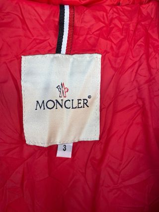 Chaqueta Moncler Roja Talla M