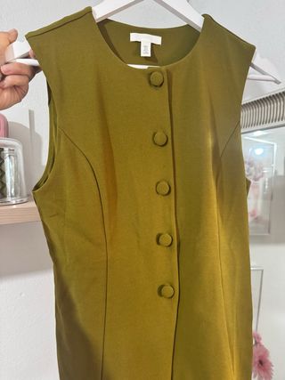 Chaleco H&M verde talla S