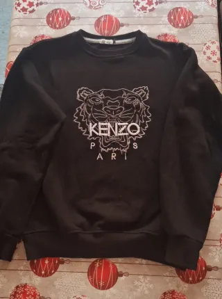 Sudadera Kenzo Negra con Logo Tigre