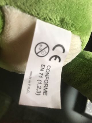 Set peluche rana e scarpine bimba