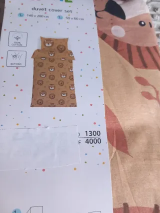 Funda nórdica infantil león