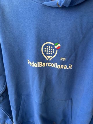 Sudadera - Felpa PadelBarcellona.it azul M