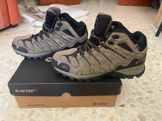 Botas de senderismo Hi-Tec marrones y grises