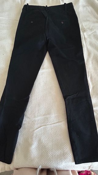 Pantalón de traje Zara negro algodón talla 34