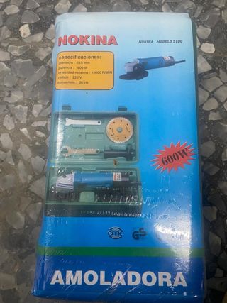 Amoladora Nokina 600W Modelo 2100, sin estrenar