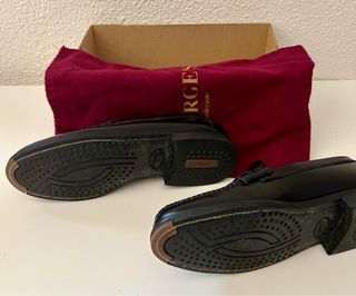 Mocasines George's Piel Negros Talla 44