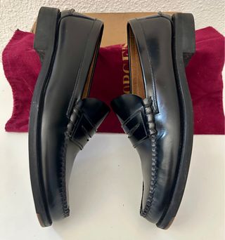 Mocasines George's Piel Negros Talla 44