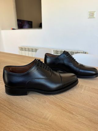 Zapatos de vestir Oxford Lotusse Negros Hombre