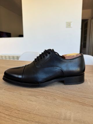 Zapatos de vestir Oxford Lotusse Negros Hombre
