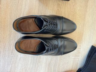 Zapatos de vestir Oxford Lotusse Negros Hombre