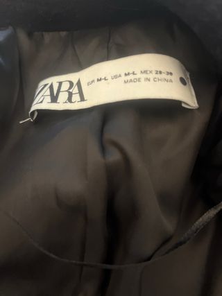 Abrigo azul marino Zara mujer T M-L