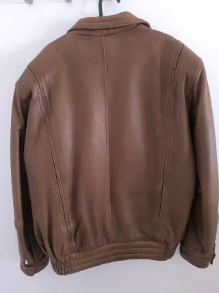 Chaquetón cuero vintage original años 80