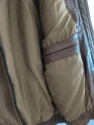 Chaquetón cuero vintage original años 80