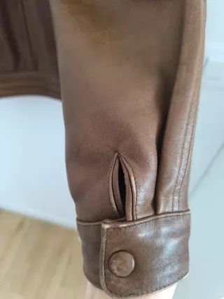 Chaquetón cuero vintage original años 80