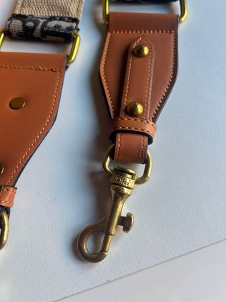 Bolso Saddle Marrón y Dorado