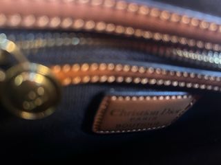 Bolso Saddle Marrón y Dorado