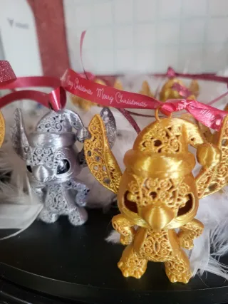 Figuras Stitch Adorno Árbol Navidad