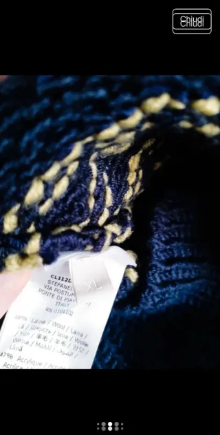 Maglione Stefanel donna blu/ verdino