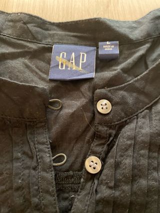 Camisa negra Gap manga larga