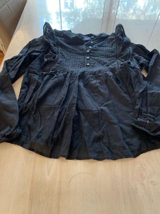 Camisa negra Gap manga larga