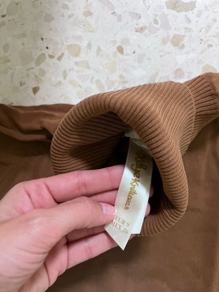 Jersey cuello alto marrón Talla S