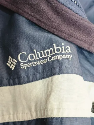 Chaqueta Vintage Columbia Azul y Gris