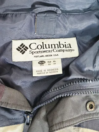 Chaqueta Vintage Columbia Azul y Gris