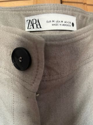Pantalones Zara pinzas beige