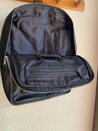 Mochila Carpisa Cuero Negro Ejecutivo