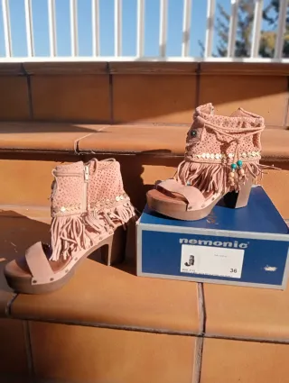 Sandalias Nemonc Piel Boho Talla 36