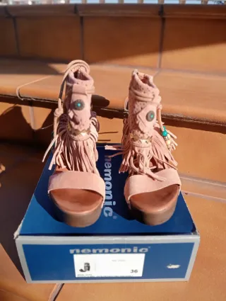 Sandalias Nemonc Piel Boho Talla 36
