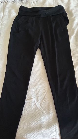 Pantalón traje negro Mango talla S