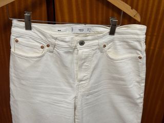 Pantalón vaquero blanco Mango Talla 40
