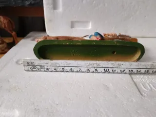 Diorama vintage presepe con carretto e animali